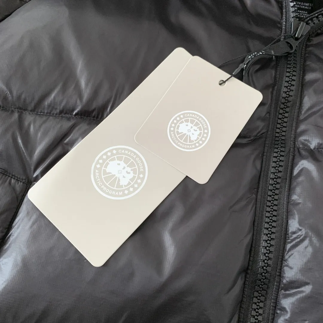 Style number: Y 166 2239L women's model (high version) Canada goose Cypress down jacket Cypress Series' New Arrival allows you to show your difference. This down jacket is an ideal winter piece. This style is filled with white duck down. Featuring a thin, channel-filled construction with lightweight fabrics and trim, it feels lightweight and adds warmth. The suede knit stand-up collar that protects the chin is soft and adds comfort. An adjustable down hood with cord closure adds warmth and protection against the elements. The back is designed with the iconic double-stripe Black reflective decorative stripes, making you more visible in dim environments. The inner layer has removable elastic straps, making the jacket easy to carry on the shoulder and hands-free. The side zipper gusset is breathable when moving. Color: Black Red Label Silver Birch Size: XS-2XL